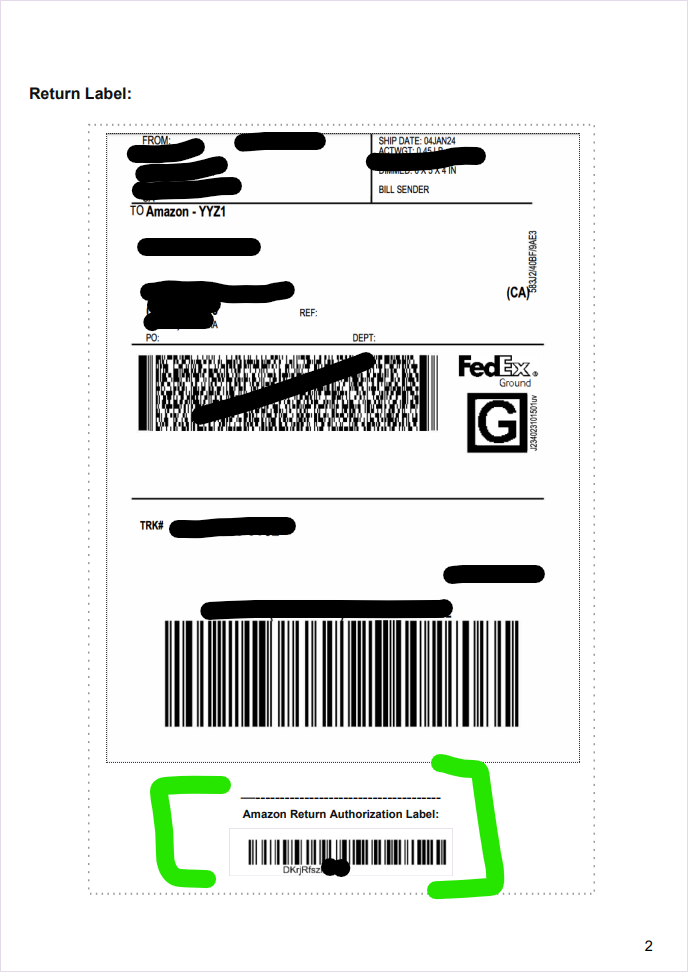 Newest Pre-Return Shipping Label