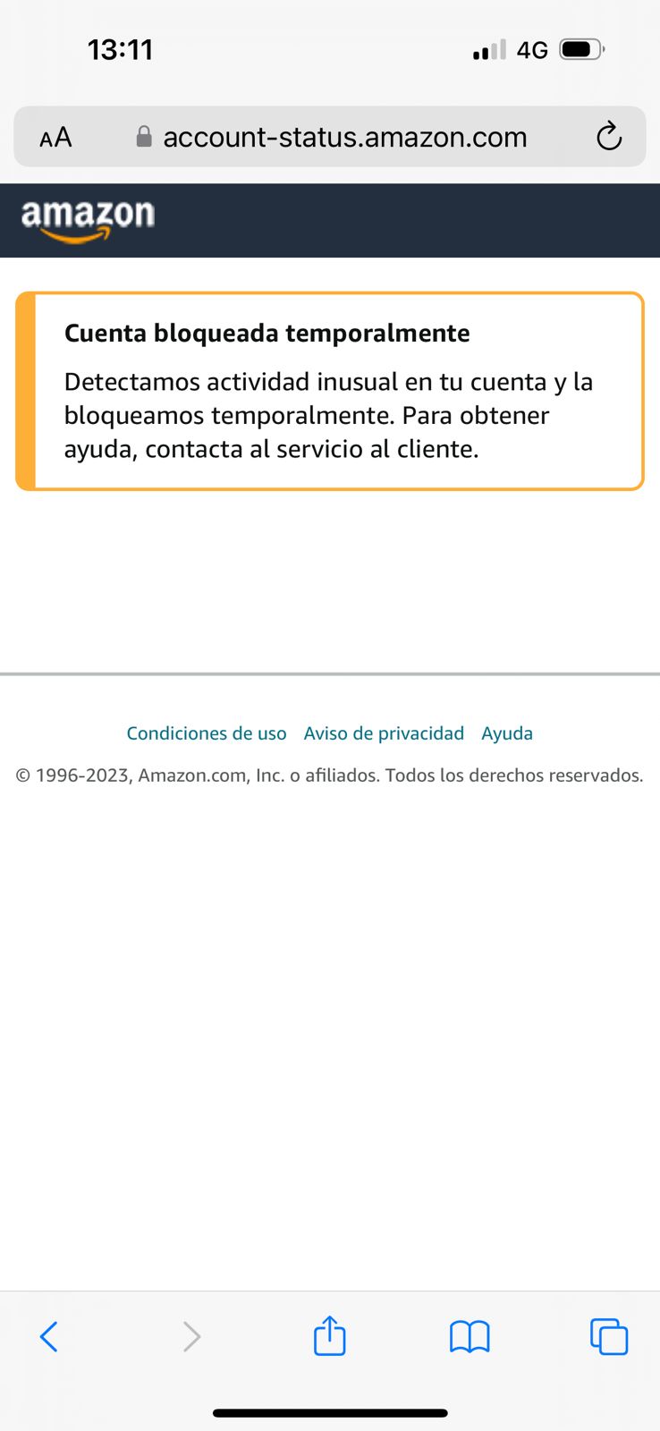 Cuenta suspendida de seller central amazon