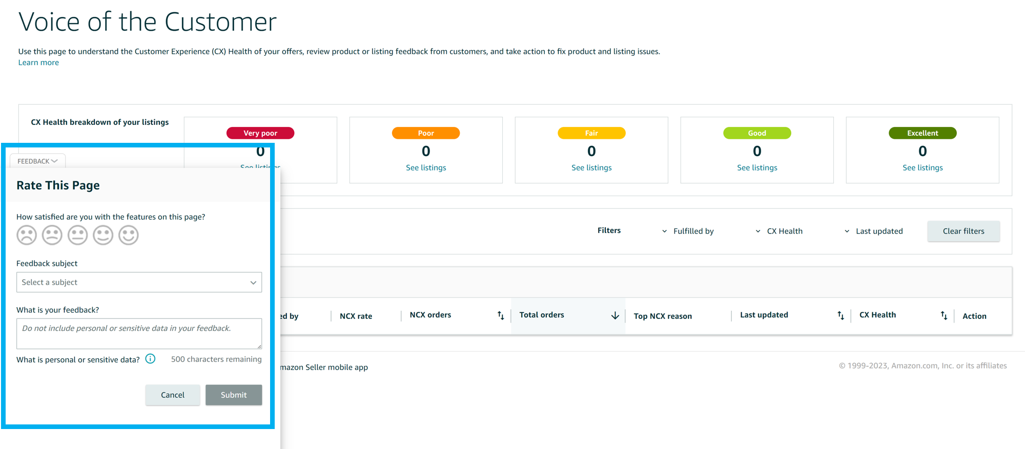 Quick Tip Voice of the Customer Dashboard Launch Updates